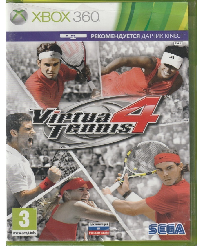 игра Virtua Tennis 4 (Xbox 360, Английская версия)