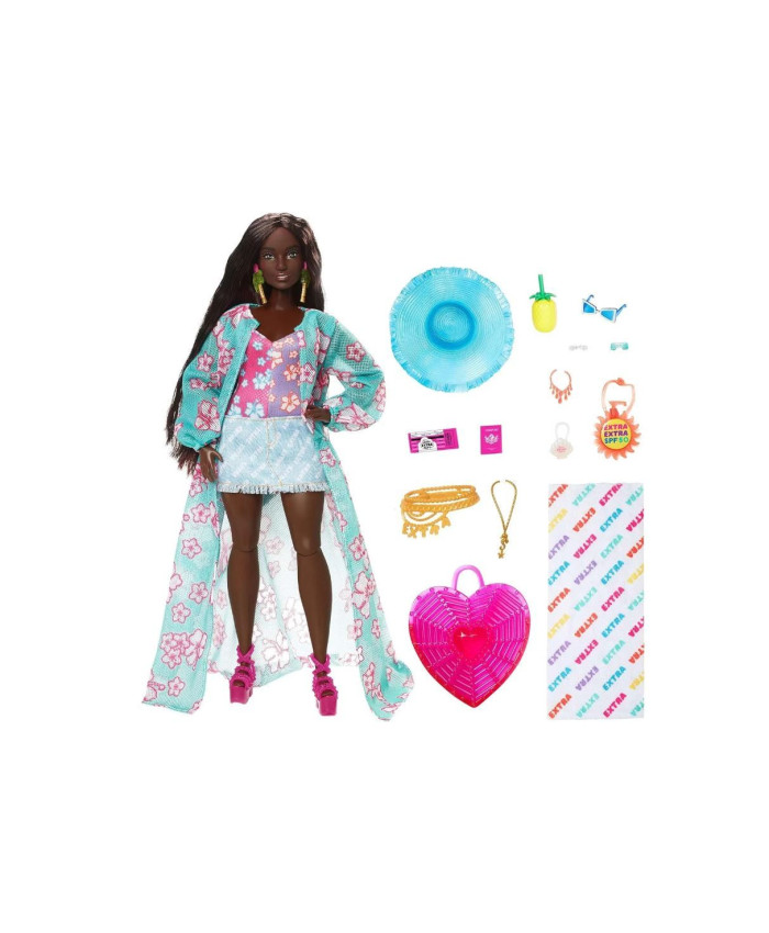 Кукла Barbie Extra Fly Барби в пляжной одежде HPB14