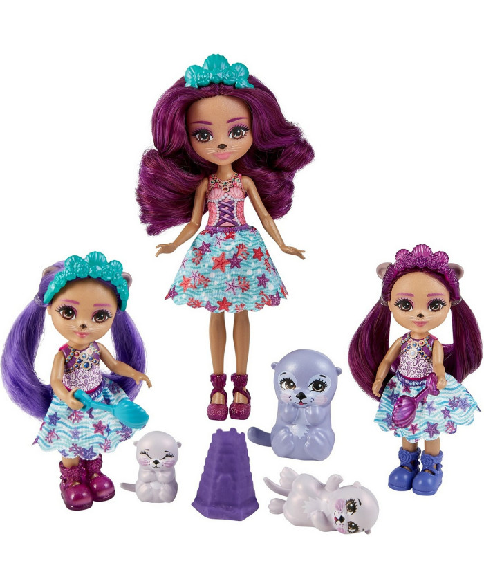 Набор игровой Enchantimals Семья Оттавии Выдры с аксессуарами HCF96
