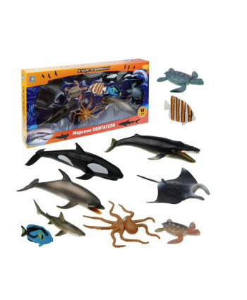 Набор игровой 1Toy Морские животные Т23474