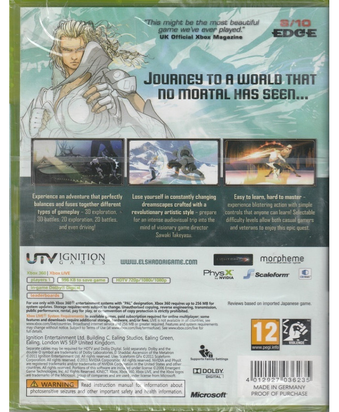 игра El Shaddai: Ascension of the Metatron (Xbox 360)