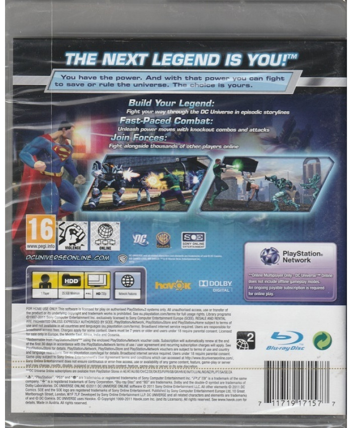 игра DC Universe Online (PS3)