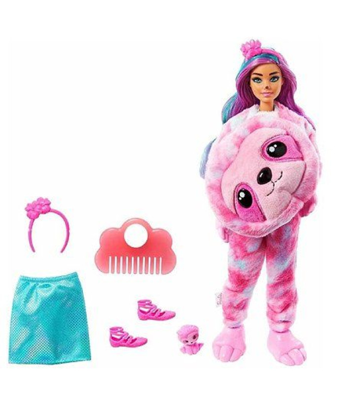 Кукла Barbie Cutie Reveal Милашка-проявляшка Ленивец