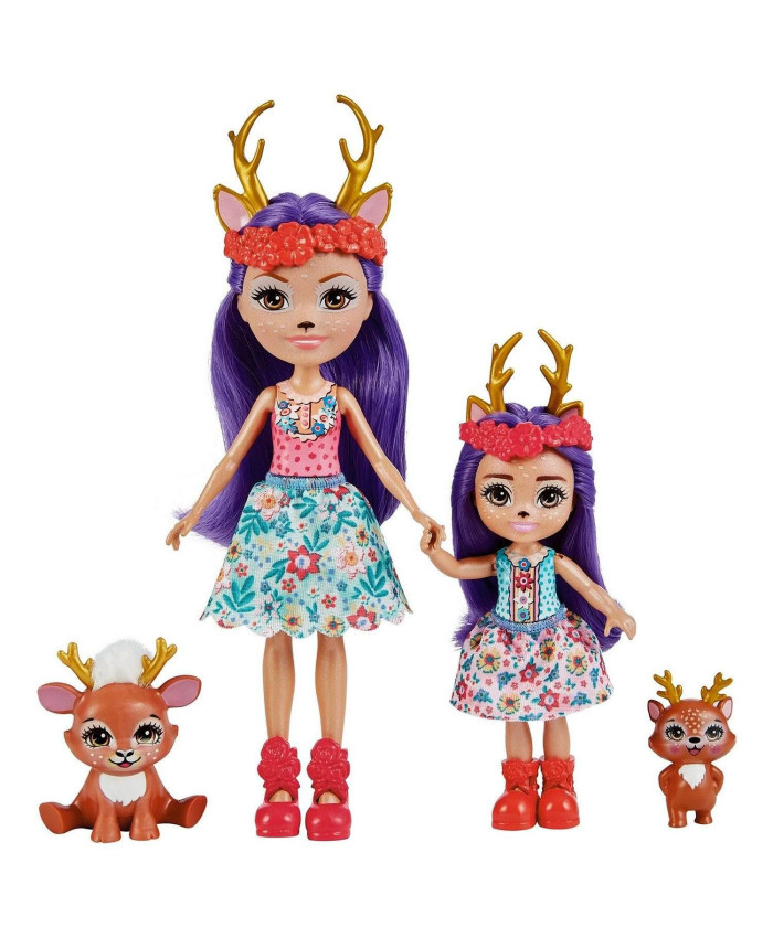 Игровой набор Mattel Enchantimals Данесса Оленни с сестричкой и питомцами