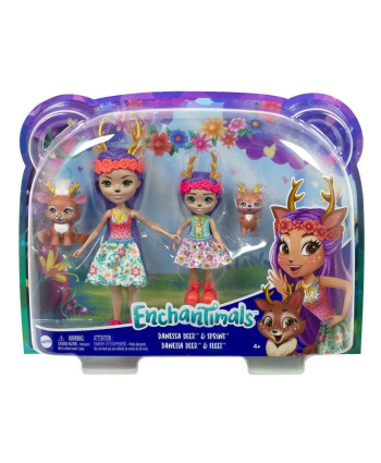 Игровой набор Mattel Enchantimals Данесса Оленни с сестричкой и питомцами