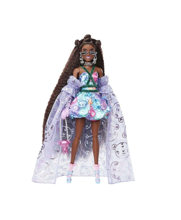 Кукла Barbie Экстра в фиолетовой куртке HHN13
