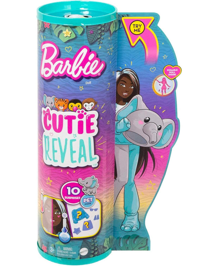 Кукла Барби Cutie Reveal Слон HKP98