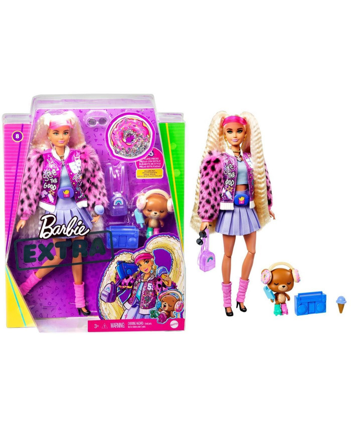 Кукла Barbie Экстра Блондинка, GYJ77, с хвостиками