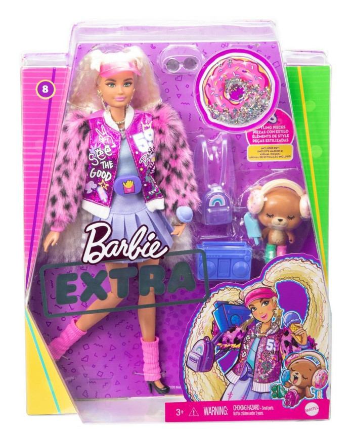 Кукла Barbie Экстра Блондинка, GYJ77, с хвостиками