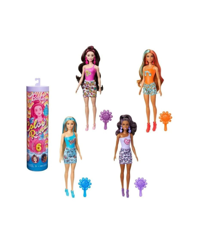 Кукла Barbie Color Reveal Barbie Rainbow Groovy Series HRK06