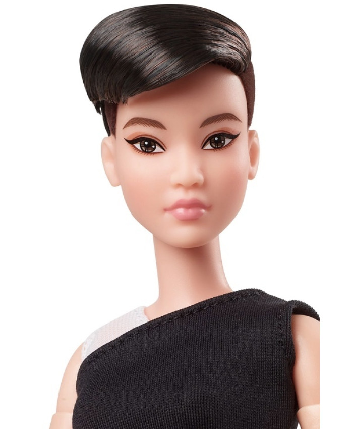 Кукла Barbie Looks Лукс Образы безграничные движения миниатюрная брюнетка с короткой стрижкой GXB29