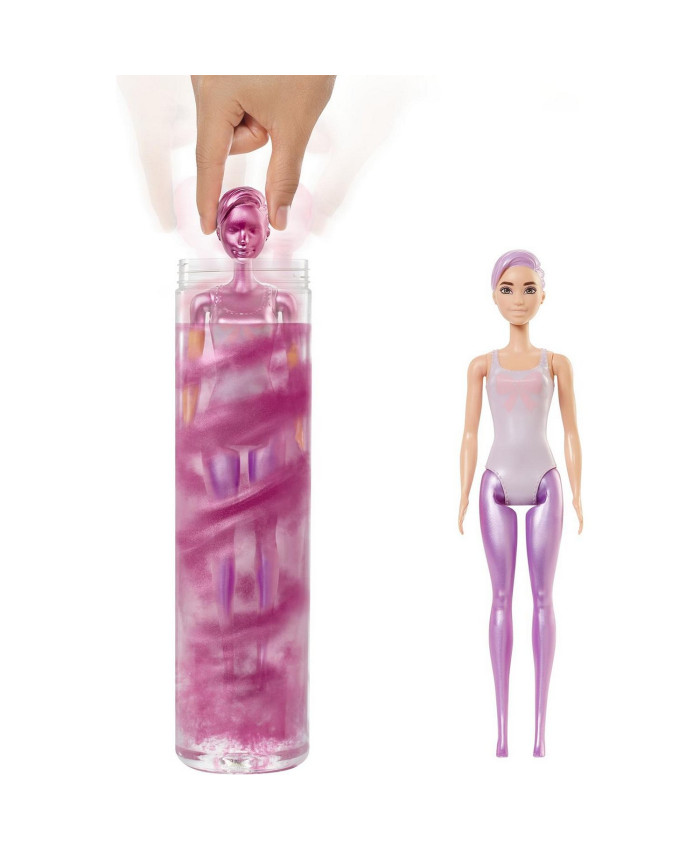 Barbie Color Reveal Кукла-сюрприз Волна 1 с розовой куклой и сюрпризами внутри GTR93