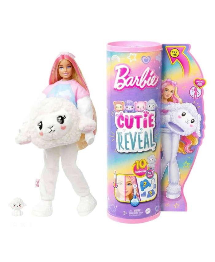 Кукла Barbie Cutie Reveal Милашка-проявляшка Овечка HKR03