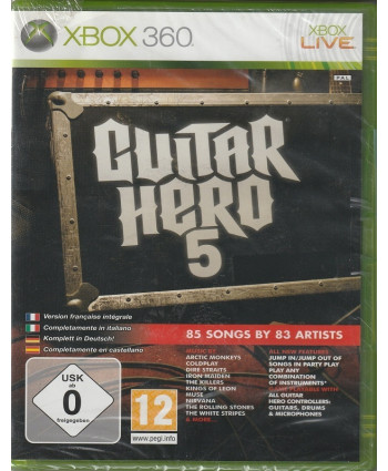 игра Guitar Hero 5 (Xbox 360, Английский язык)