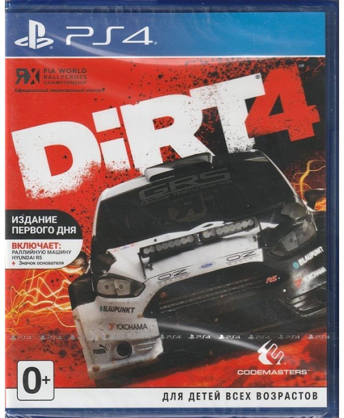 игра DiRT 4  (PS4)
