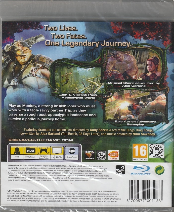 игра Enslaved Odyssey to the West (PS3)