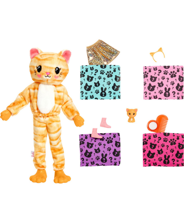 Кукла Mattel Barbie Cutie Reveal Милашка-проявляшка Котёнок, HHG20