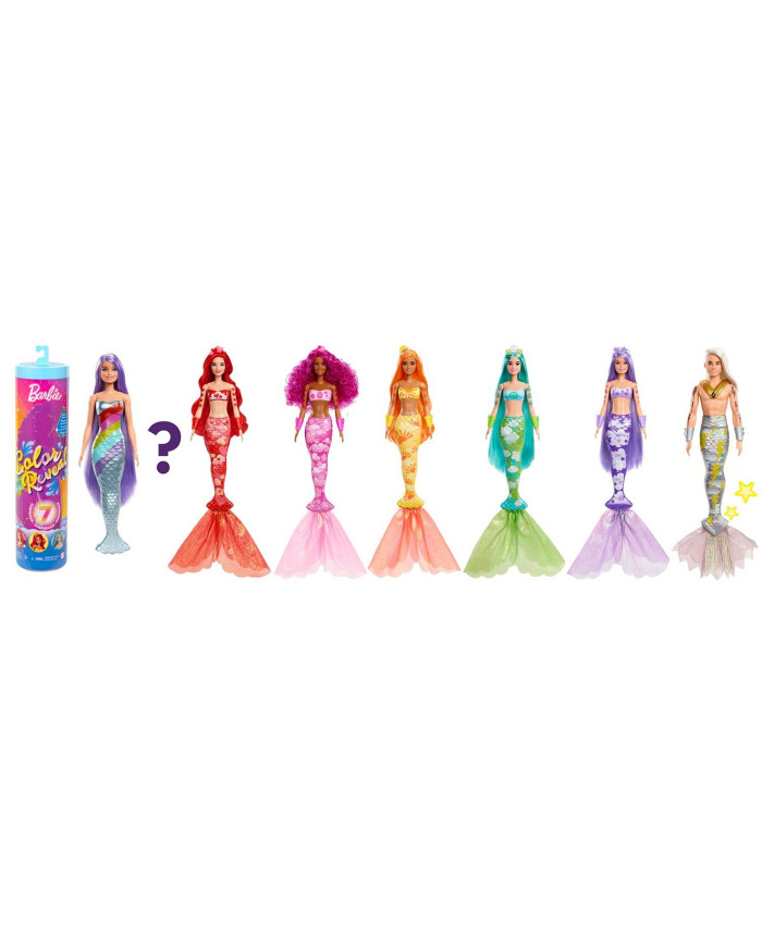 Кукла Barbie Радужная русалка в непрозрачной упаковке (Сюрприз) HCC46