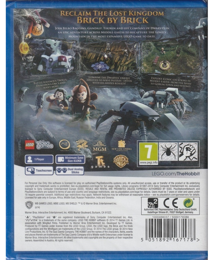 игра LEGO Хоббит (PS Vita, русские субтитры)
